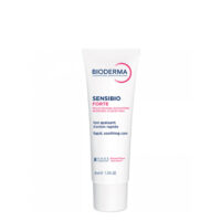 Tube  of  Bioderma  Sensibio  Forte  Rapid  Soothing  Care  by  Bioderma,  a  soothing  cream  indicated  for  skin  inflammation.