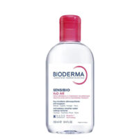 Bottle  of  Bioderma  Sensibio  H2O  AR  Micellar  Water  by  Bioderma,  a  micellar  water  indicated  for  cleansing  skin  prone  to  rosacea.