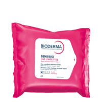 Box  of  Bioderma  Sensibio  H2O  Gentle  Make-up  Remover  Wipes,  a  cleansing  wipe  indicated  for  removing  impurities  from  sensitive  skin.
