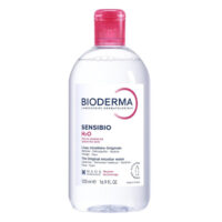 Bottle  of  Bioderma  Sensibio  H2O  Micellar  Water  by  Bioderma,  a  micellar  water  indicated  for  cleansing  sensitive  skin.