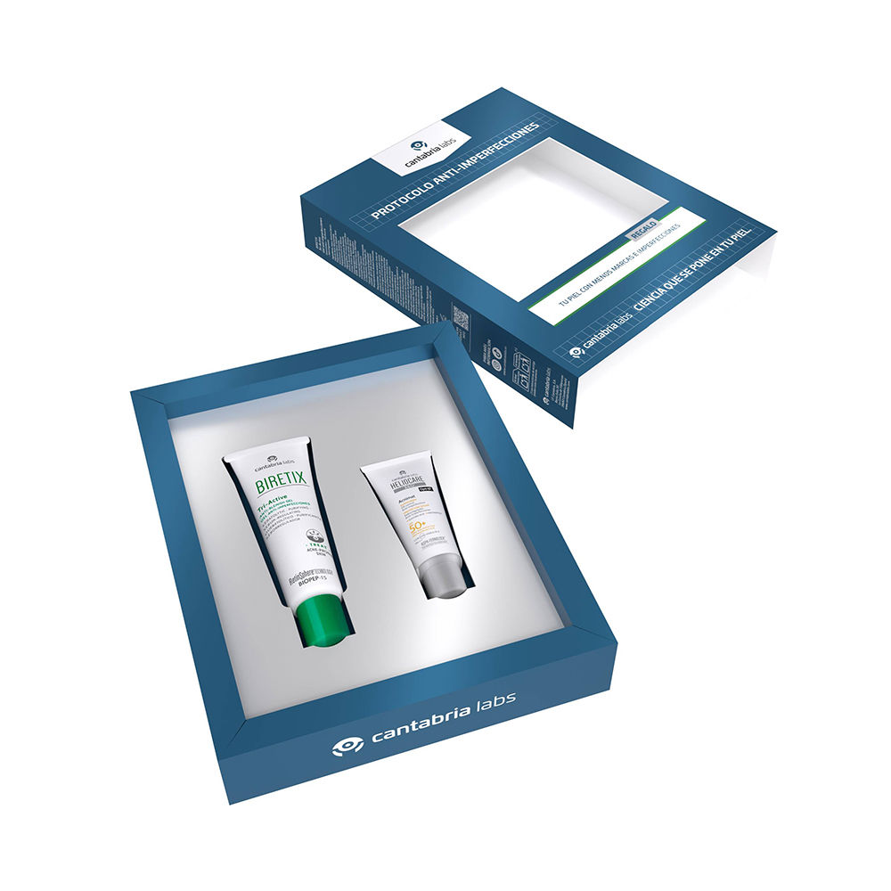 BiretixTri-ActiveAnti-ImperfectionsSet Box of Biretix Tri-Active Anti-Imperfections Set by Biretix, a set indicated for purifying and reducing skin imperfections.