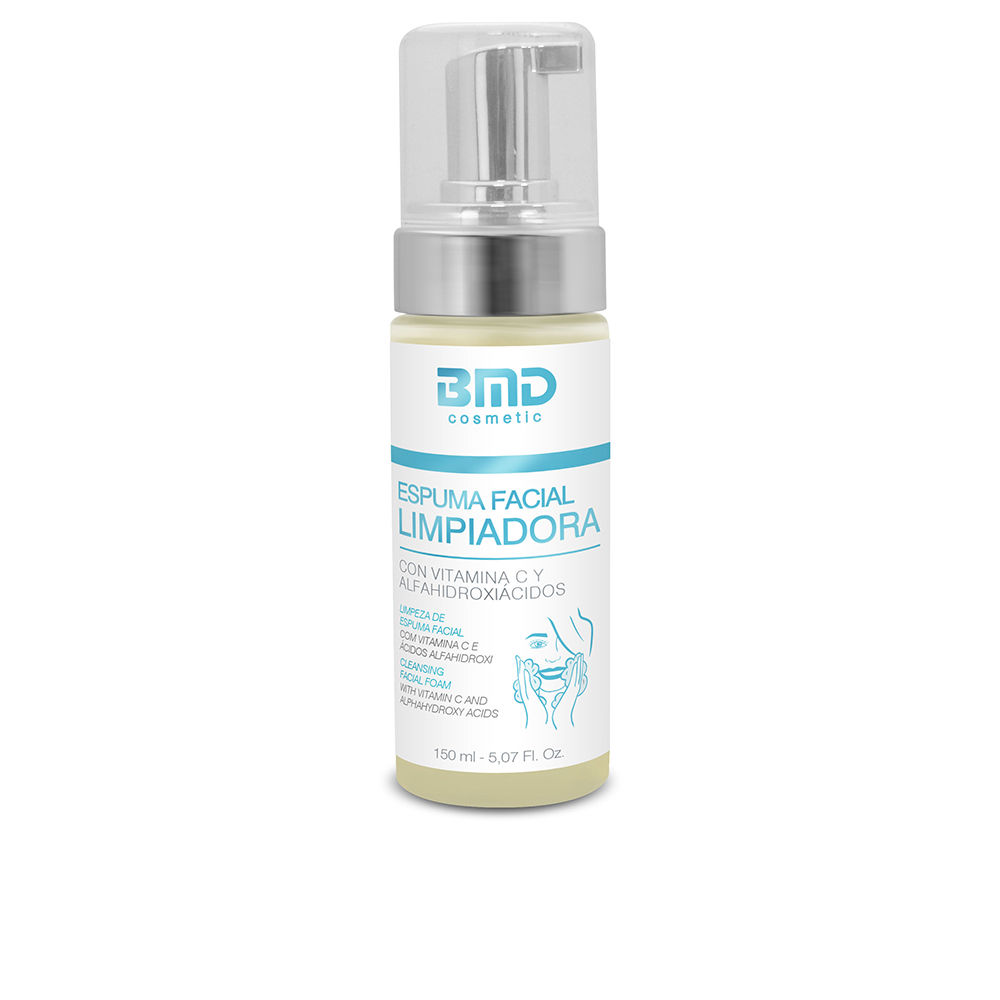 BmdCosmeticCleansingFacialFoam150ml Bottle of Bmd Cosmetic Cleansing Facial Foam by Bmd Cosmetic, a foaming cleanser to remove dirt and excess oil from the face.