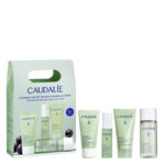 a skincare set indicated for oily and acne-prone skin.