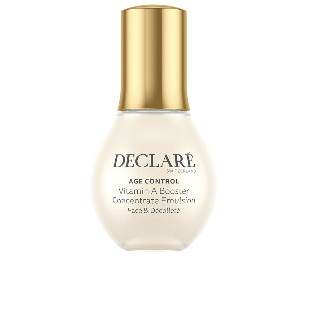 DeclaréAgeControlVitaminABoosterConcentrateEmulsion50ml Product container of Declaré Age Control Vitamin A Booster Concentrate Emulsion by Declaré, an emulsion for wrinkles.