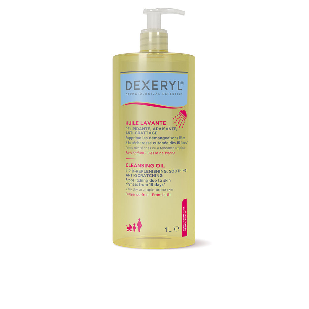 DexerylShowerCleansingOil1000ml Bottle of Dexeryl Shower Cleansing Oil by Dexeryl, a cleansing oil indicated for repairing and comforting atopic skin.