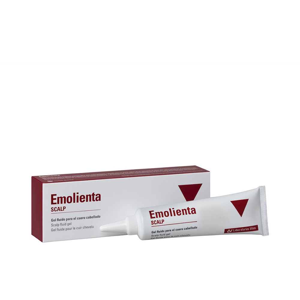 EmolientaScalpFluidGel60ml Bottle of Emolienta Scalp Fluid Gel, a lightweight gel indicated for soothing scalp irritation and reducing dryness.