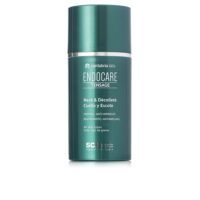 Jar  of  Endocare  Tensage  Neck  And  Décolleté  Care  by  Endocare,  a  rich  cream  indicated  for  neck  and  chest  firmness.
