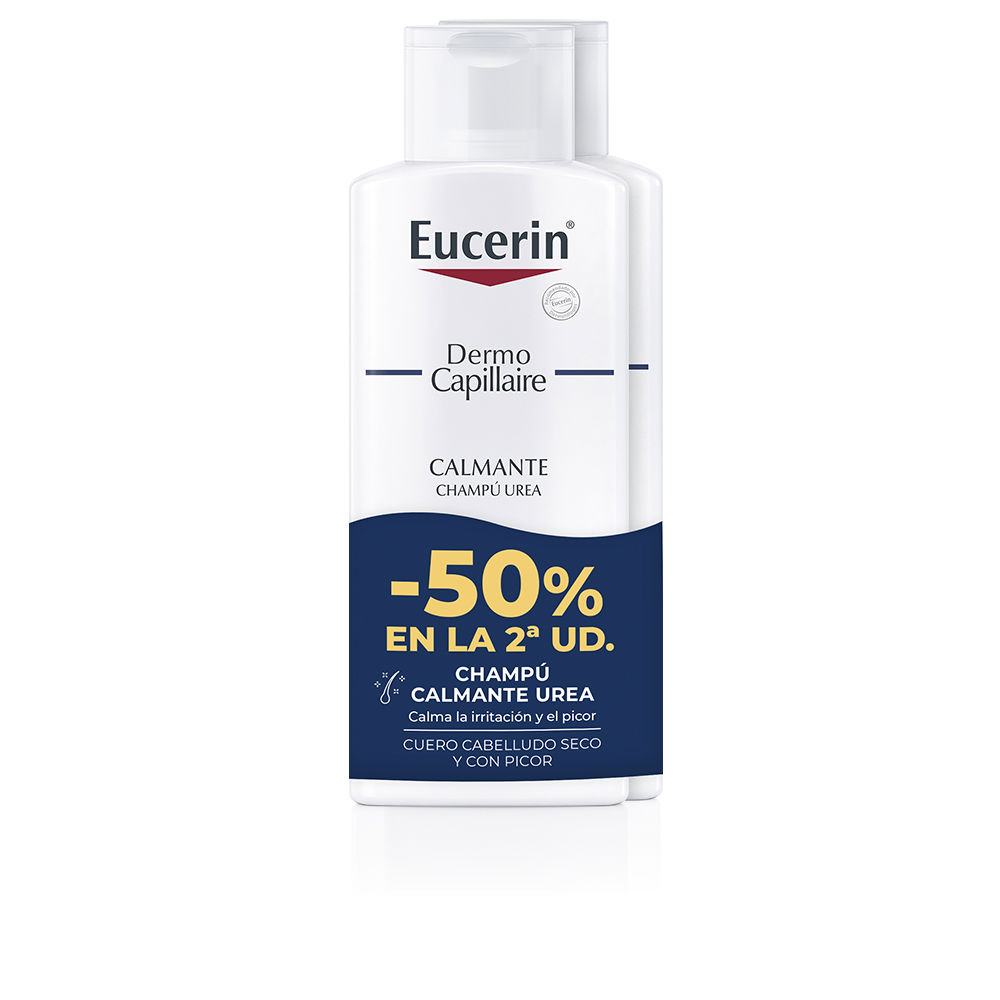 EucerinDermoCapillaireSoothingUreaShampooSet2x250ml Eucerin Dermo Capillaire Champô Suavizante com Ureia Pack 2x250ml - Image 1