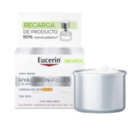 Jar  of  Eucerin  Hyaluron  Filler  3x  Effect  Day  Cream  SPF30  by  Eucerin,  a  day  cream  indicated  for  wrinkle  reduction.