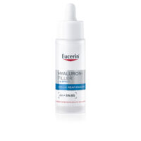 Bottle  of  Eucerin  Hyaluron  Filler  3x  Effect  Firming  Serum  by  Eucerin,  a  serum  indicated  for  skin  plumping  and  firmness.