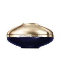 Jar  of  Guerlain  Orchidée  Impériale  The  Longevity  Rich  Cream,  a  sumptuous  cream  indicated  for  intensely  nourishing  dry  skin.