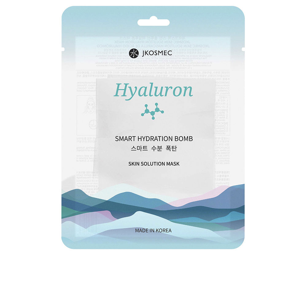JkosmecSkinSolutionHyaluronMask25ml Sachet of Jkosmec Skin Solution Hyaluron Mask by Jkosmec, a sheet mask indicated for deep hydration and plumping skin.