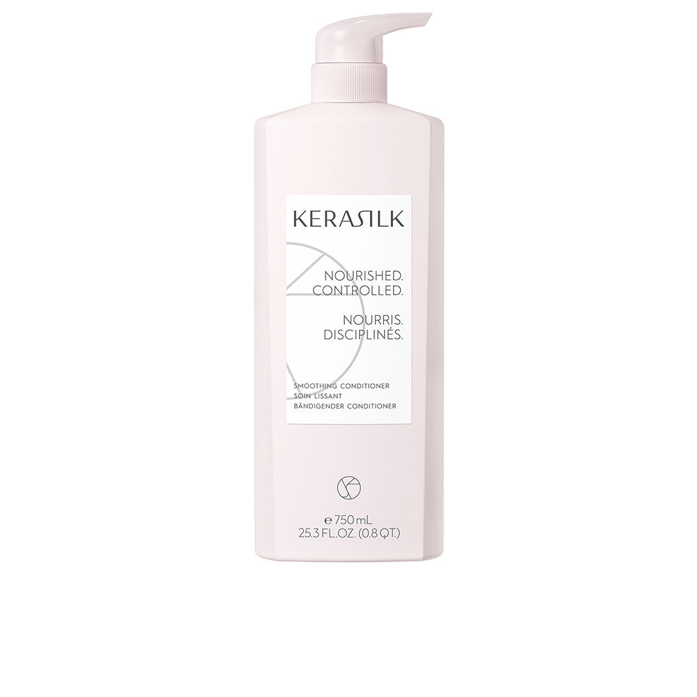 KerasilkEssentialsSmoothingConditioner750ml Bottle of Kerasilk Essentials Smoothing Conditioner by Kerasilk, a conditioner indicated for taming frizz and unruly hair.