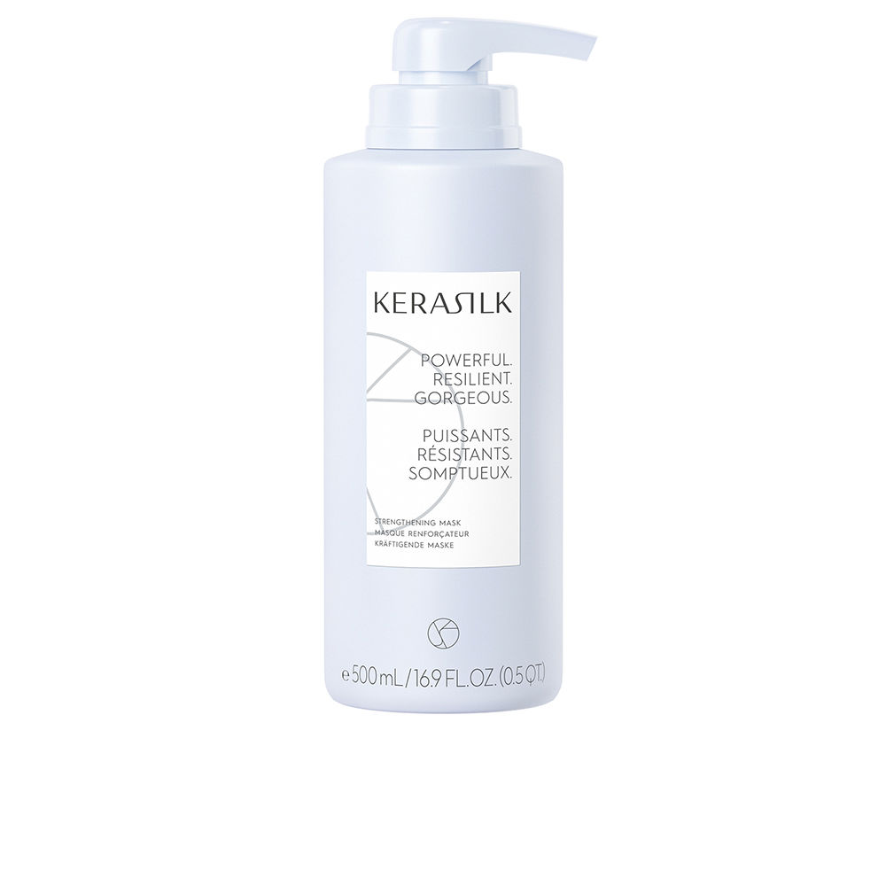 KerasilkSpecialistsStrengtheningMask500ml Jar of Kerasilk Specialists Strengthening Mask by Kerasilk, a hair mask indicated for reinforcing fine and weak hair.