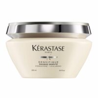 Jar  of  Kérastase  Densifique  Masque  Densité  by  Kérastase,  a  creamy  mask  indicated  for  improving  hair  density.