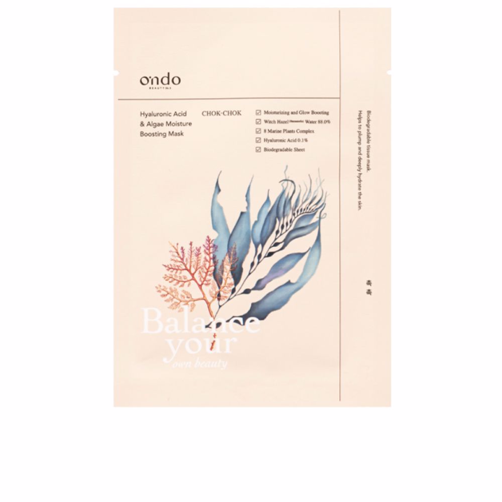 OndoBeautyHyaluronicAcidAndAlgaeMoistureBoostingMask25ml Ondo Beauty Hyaluronic Acid And Algae Moisture Boosting Mask 25ml