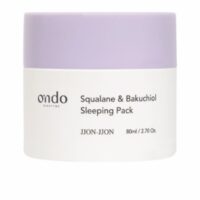 Jar  of  Ondo  Beauty  Squalane  And  Bakuchiol  Sleeping  Pack  by  Ondo  Beauty,  a  gel  mask  indicated  for  overnight  skin  repair.