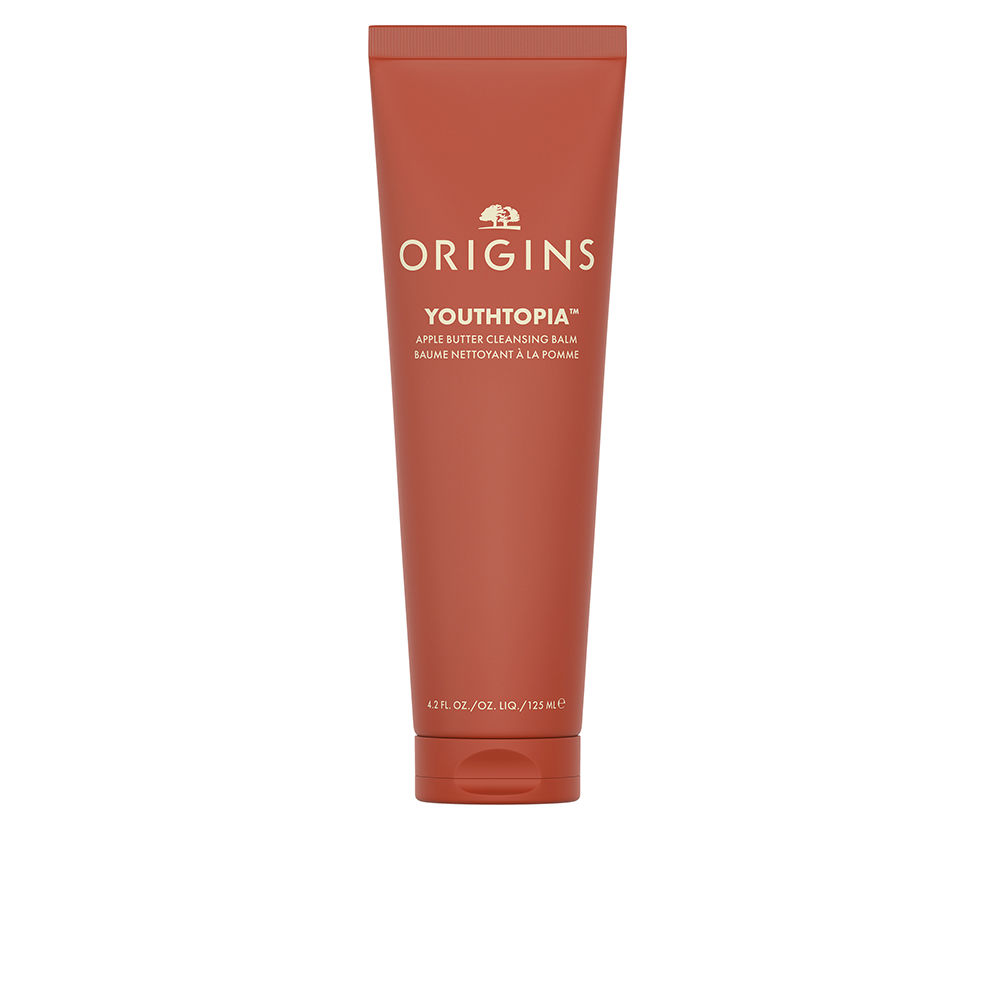 OriginsYouthtopiaCleansingBalm125ml Jar of Origins Youthtopia Cleansing Balm by Origins, a solid-to-oil balm indicated for removing makeup and impurities.