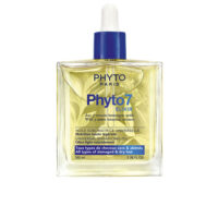 Bottle  of  Phyto  Phyto  7  Elixir  Universal  Sublimating  Oil  by  Phyto,  a  hair  oil  indicated  for  enhancing  shine  and  softness.