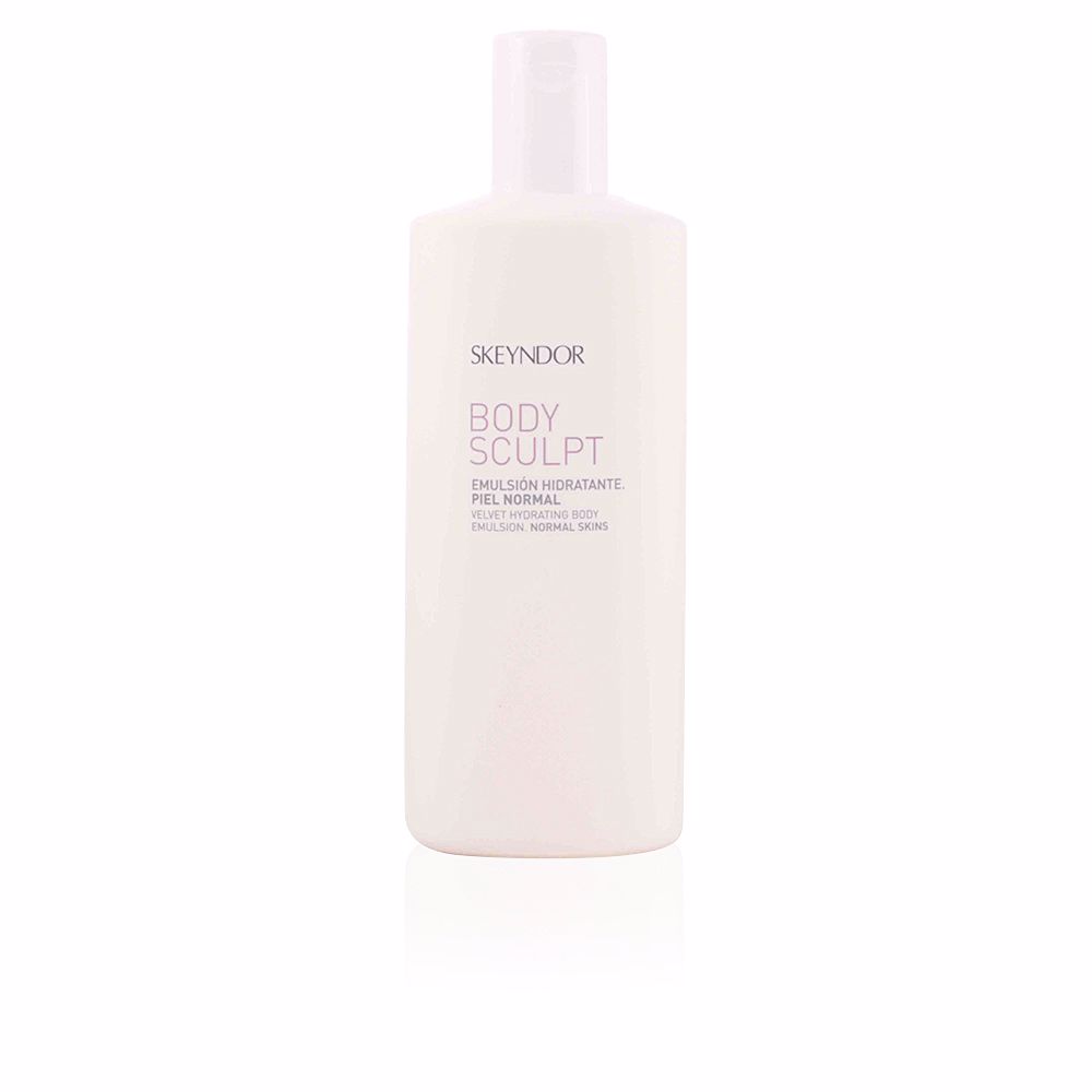SkeyndorBodySculptVelvetBodyEmulsion500ml Bottle of Skeyndor Body Sculpt Velvet Body Emulsion by Skeyndor, an emulsion indicated for improving skin firmness and texture.