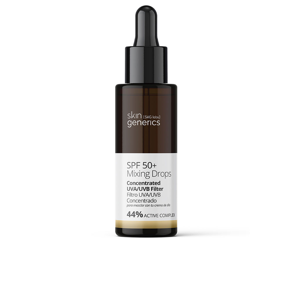 SkinGenericsMixingDropsConcentratedUVA/UVBFilterSPF50+30ml Bottle of Skin Generics Mixing Drops Concentrated UVA/UVB Filter SPF50