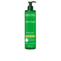 Bottle  of  Weleda  Skin  Food  Body  Lotion  by  Weleda,  a  rich  body  lotion  indicated  for  deeply  nourishing  and  softening  dry  skin.