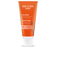 Tube  of  Weleda  Sport  Rosemary  Foot  Balm  by  Weleda,  a  cooling  balm  indicated  for  relieving  tired  and  aching  feet.