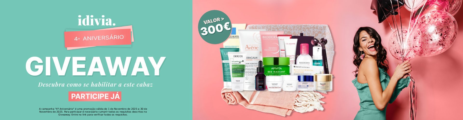 Beauty Giveaway 4º Aniversário - valor acima de 300€ Beauty Giveaway 4º Aniversário - valor acima de 300€