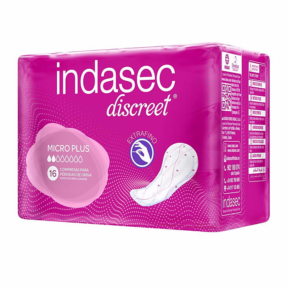 82886.jpg Indasec Dermoseda 失禁パッド マイクロプラス 16枚 - 画像 (1)