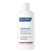 Bottle  of  Ducray  Anaphase  Anti-Hair  Loss  Anti-Thinning  Shampoo  by  Ducray,  a  creamy  shampoo  indicated  for  reducing  chronic  hair  loss.