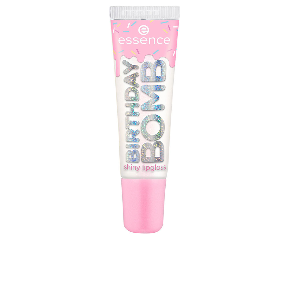 EssenceBirthdayBombLipGlossColor01CakeMyDay10ml Essence Birthday Bomb Lip Gloss Color 01 Cake My Day 10ml