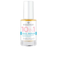 Bottle  of  Essence  Nail  Repair  10  In  1  Strengthening  Treatment  by  Essence,  a  nail  treatment  indicated  for  strengthening  nails.