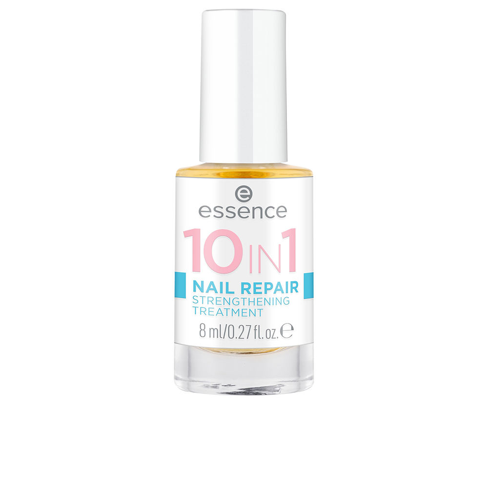 EssenceNailRepair10In1StrengtheningTreatment8ml Bottle of Essence Nail Repair 10 In 1 Strengthening Treatment by Essence, a nail treatment indicated for strengthening nails.