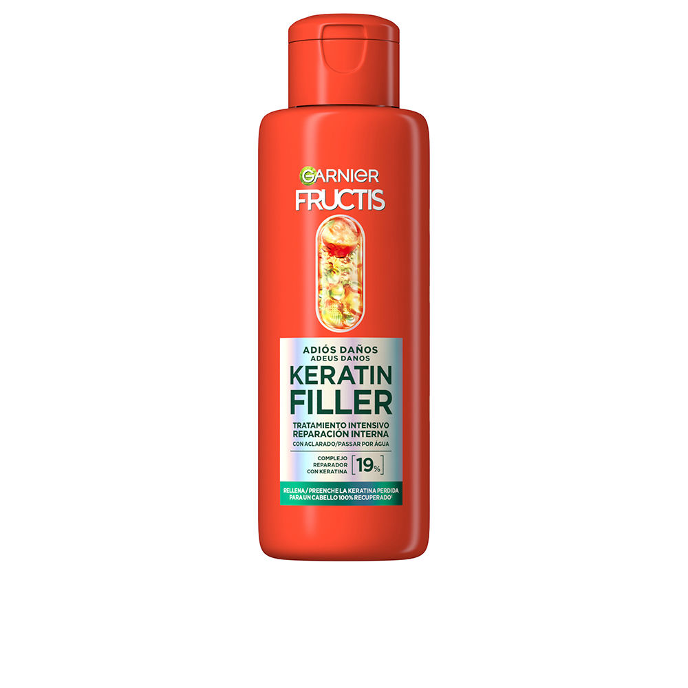 GarnierFructisKeratinFillerIntensiveTreatment200ml Jar of Garnier Fructis Keratin Filler Intensive Treatment by Garnier, a hair mask indicated for repairing damaged hair.