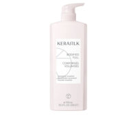 Bottle  of  Kerasilk  Essentials  Volumizing  Shampoo  by  Kerasilk,  a  shampoo  indicated  for  hydrating  and  enhancing  hair  volume.