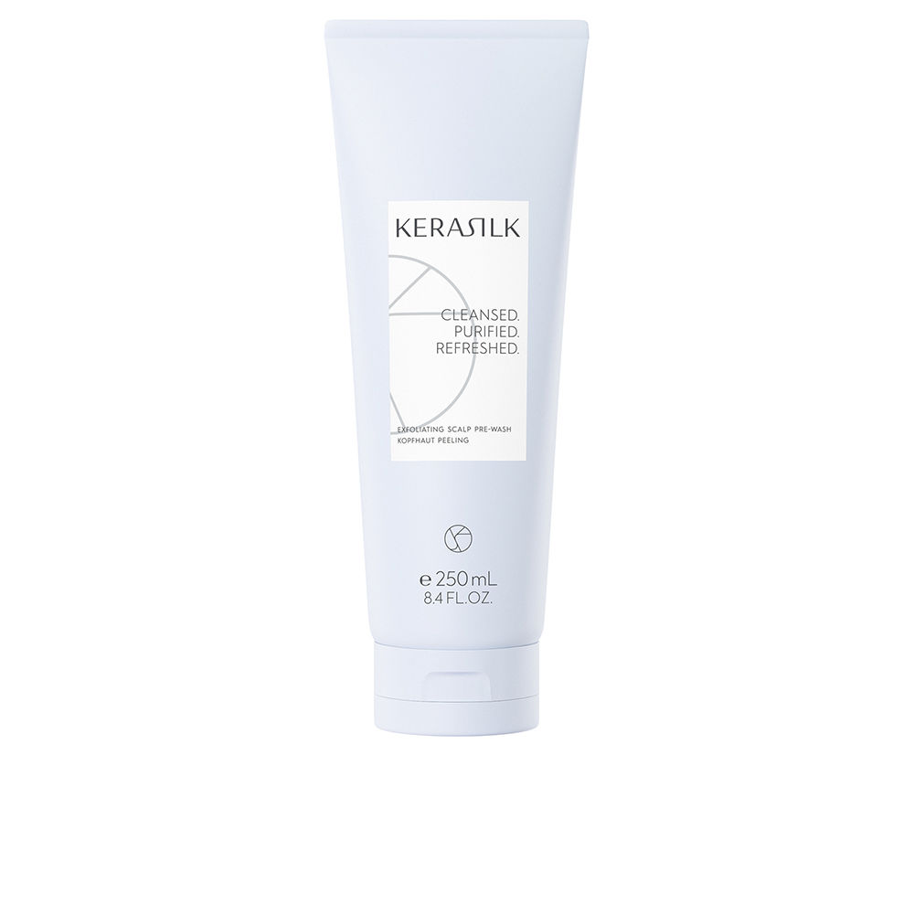 KerasilkSpecialistsExfoliatingScalpPre-Wash250ml Bottle of Kerasilk Specialists Exfoliating Scalp Pre-Wash by Kerasilk, a pre-wash indicated for purifying and rebalancing scalp.
