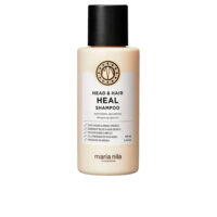 Bottle  of  Maria  Nila  Head  And  Hair  Heal  Shampoo  by  Maria  Nila,  a  shampoo  indicated  for  soothing  the  scalp  and  strengthening.