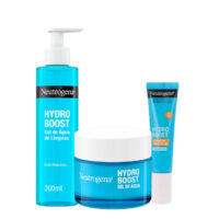 Box  of  Neutrogena  Hydro  Boost  Set,  a  facial  care  kit  indicated  for  intense  hydration  and  UV  protection  of  the  skin.