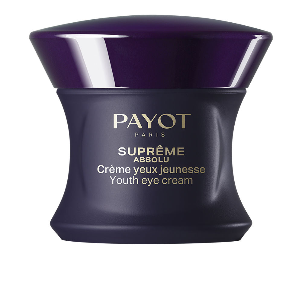 PayotSuprêmeAbsoluYouthEyeCream15ml Product container of Payot Suprême Absolu Youth Eye Cream by Payot, a creamy eye treatment indicated for signs of aging.
