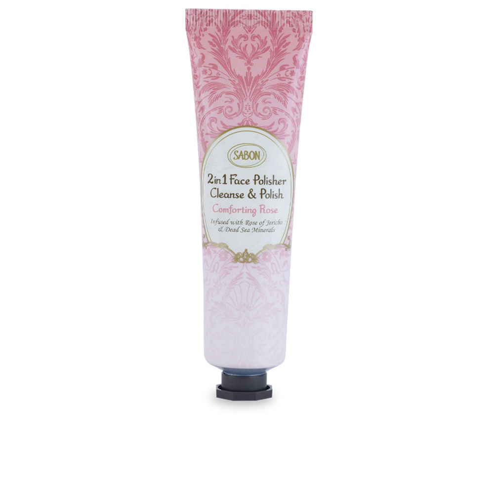 SabonFacePolisher2In1ComfortingRose60ml Jar of Sabon Face Polisher 2 In 1 Comforting Rose, a face polisher indicated for exfoliating and nourishing sensitive skin.
