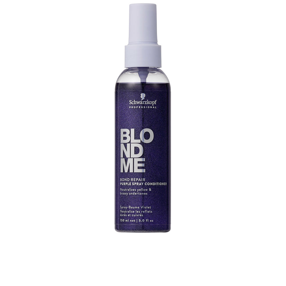 SchwarzkopfBlondmeBondRepairPurpleSprayConditioner150ml Schwarzkopf Blondme Bond Repair Purple Spray Conditioner 150ml