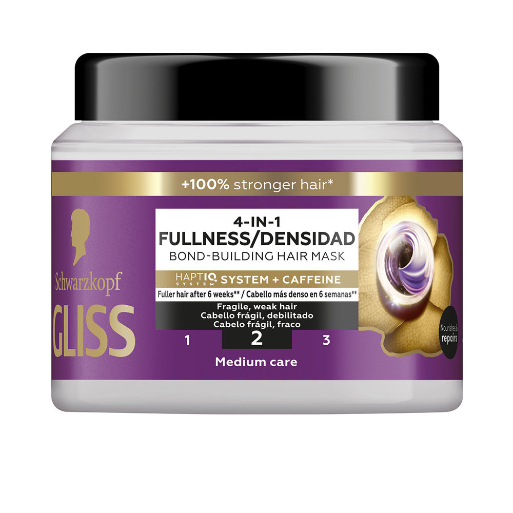 SchwarzkopfGlissFullnessWonder4-in-1Mask400ml Schwarzkopf Gliss Fullness Wonder 4-in-1 Mask 400ml