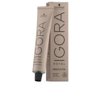Product  container  of  Schwarzkopf  Igora  Royal  Absolutes  Color  7-60,  a  coloring  cream  indicated  for  anti-aging  hair  color.