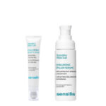 Box of Sensilis Hyaluronic Set Serum and Eye Care, a moisturizing kit indicated for reducing wrinkles and eye puffiness.