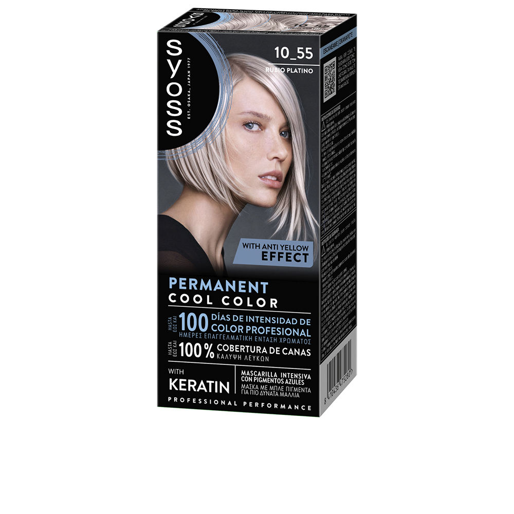SyossPermanentCoolHairColor10.55PlatinumBlonde Syoss Permanent Cool Hair Color 10.55 Platinum Blonde