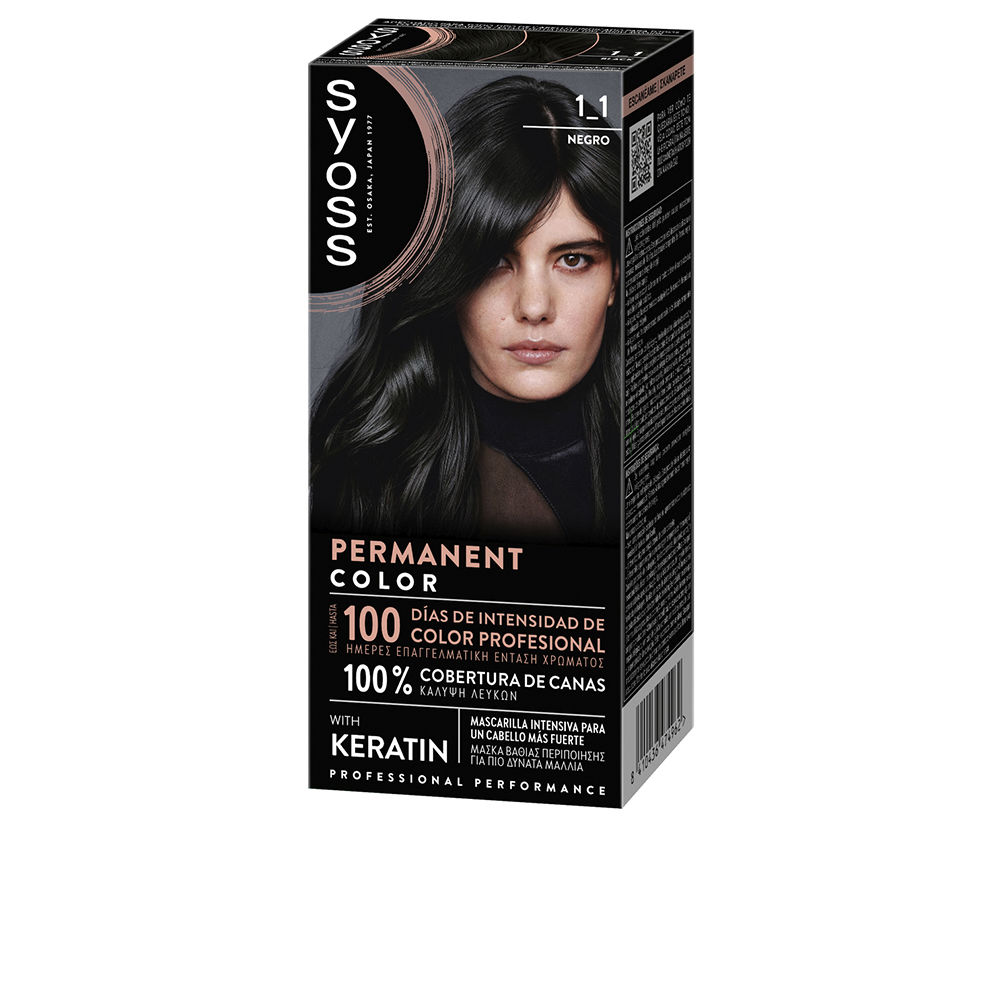 SyossPermanentHairColor1.1Black Syoss Permanent Hair Color 1.1 Black