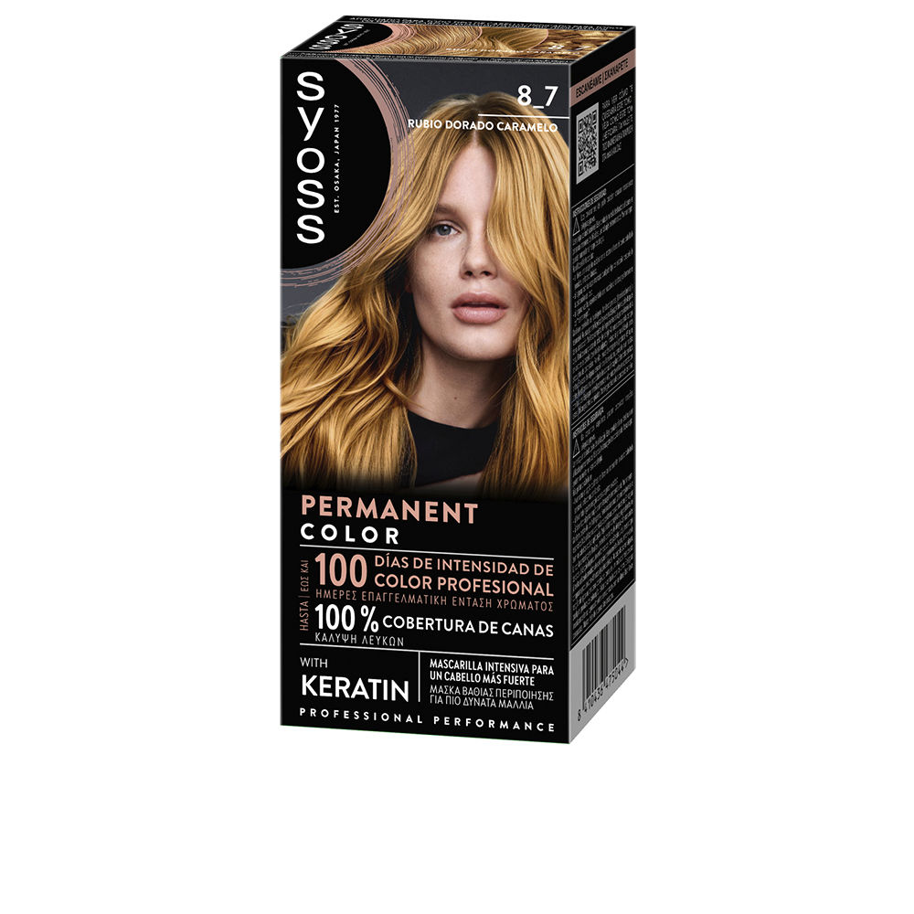 SyossPermanentHairColor8.7GoldenCaramelBlonde Syoss Permanent Hair Color 8.7 Golden Caramel Blonde