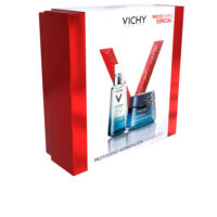 Product  container  of  Vichy  Mineral  89  Concentrated  Serum  Gift  Set  by  Vichy,  a  serum  and  night  cream  set  for  hydration.