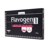 Box  of  Drasanvi  Flavogen  Biphase  60  Capsules  by  Drasanvi,  a  supplement  indicated  for  hormonal  balance  and  vitality.