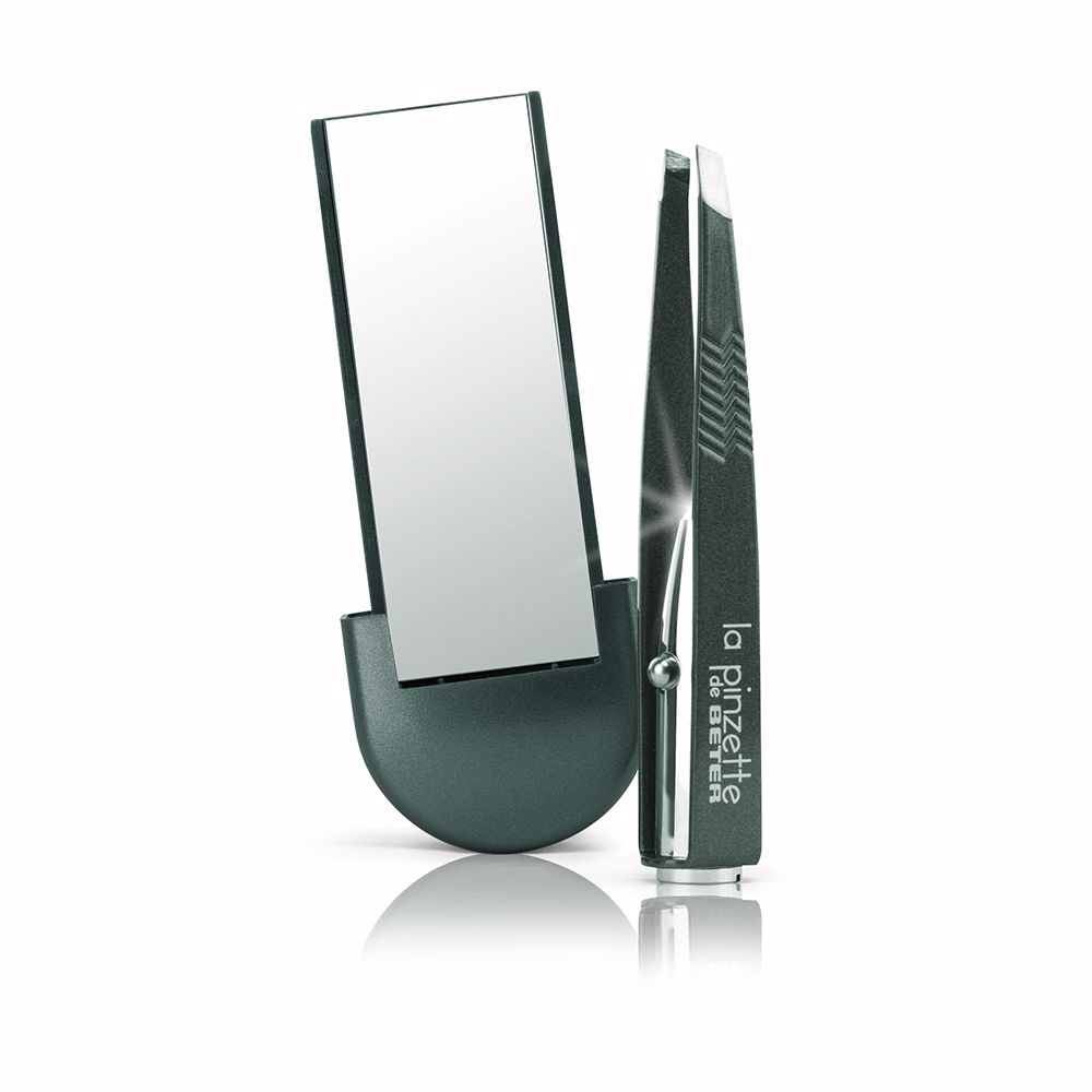159272-1.jpg Beter La Pinzette Tweezers With Light And Mirror Color Gray 1un - Image 1